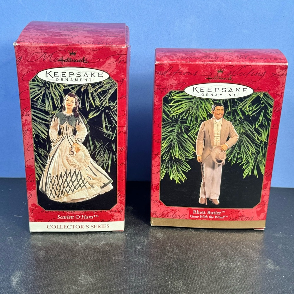 Hallmark Keepsake Ornaments - Scarlet O'Hara and Rhett Butler